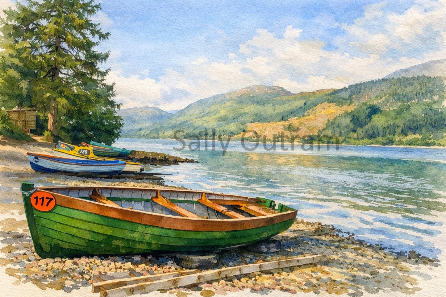 Quiet Morning on Loch Ness - Scotland