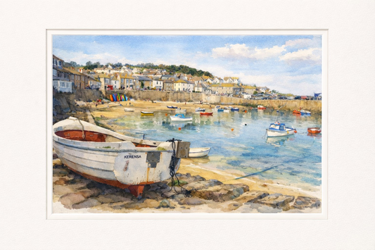 Low Tide Reflections - Mousehole - Cornwall