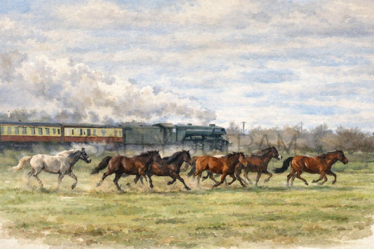 Flying Scotsman & Wild Horses