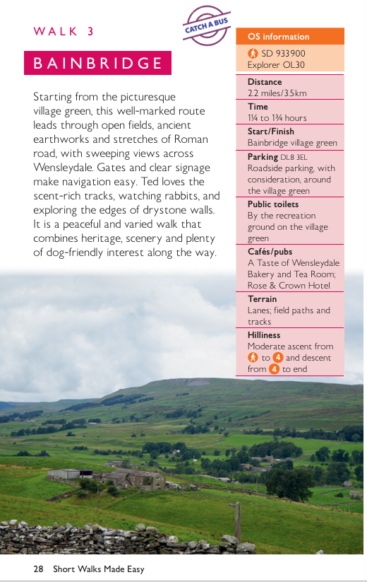 OS Short Walks Made Easy DOG FRIENDLY WALKS - YORKSHIRE DALES